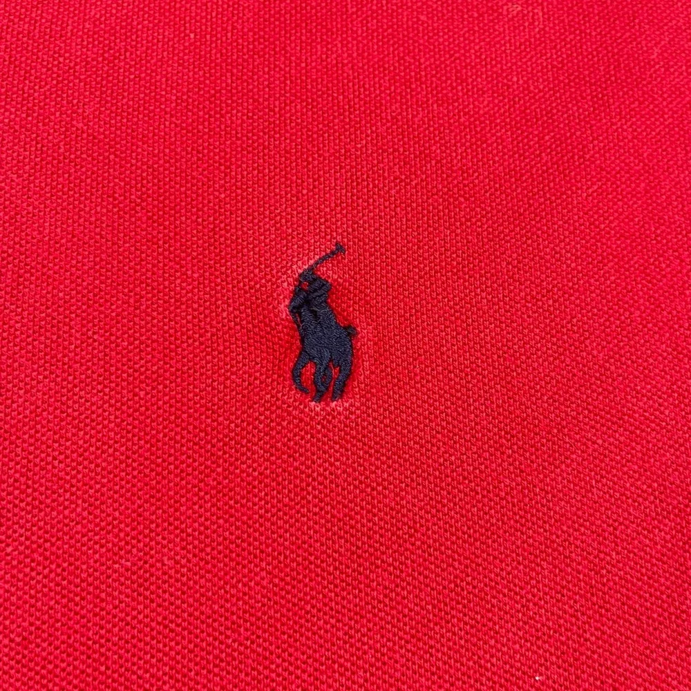 Polo Ralph Lauren Men 3LT Red Polo Shirt Short Sleeve Pony Logo